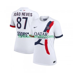 Herre Fotballdrakter Paris Saint-Germain Joao Neves 87 Borte 2025-26 Kortermet